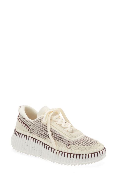 chloé nama platform sneaker